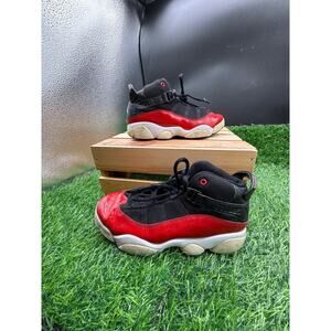 Jordan 11 Retro- Sneakers - Black/Red/White-Size 2Y